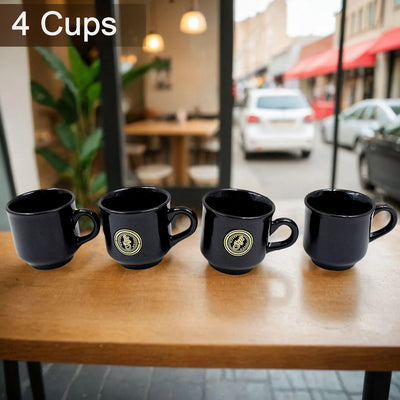 A One Ceramic Tea  Cups  Mug Set With Leaf Shape Serving Bowl (8 Pcs Set) - second image