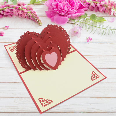 3d Paper Wish Card High Quality Paper Card All Design Card Good Wishing Card (All 3d Card Birthday Christmas Card  Cartoon Card Love Heart Card) (1 Pc) - second image