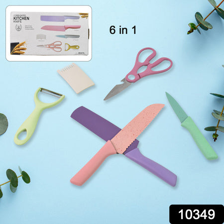 Professional Colorful Kitchen Knives Set (6 Pcs Set) - LootFaat