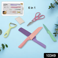 Professional Colorful Kitchen Knives Set (6 Pcs Set) - LootFaat