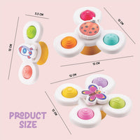 Portable White Baby Spinner Toy Set Toys - Premium Quality - Best Quality & Value