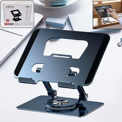360° Rotating Adjustable Laptop Stand - Ergonomic Foldable Aluminum Alloy