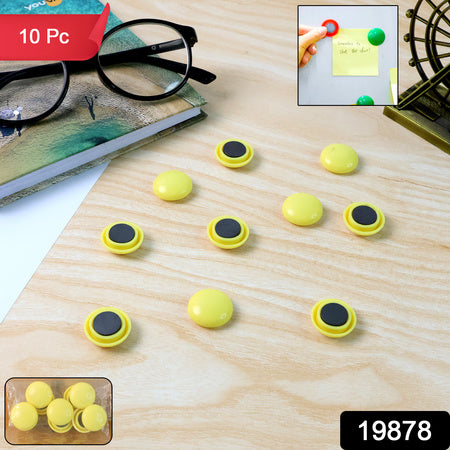 Strong Round Fridge  Whiteboard Magnet - (10 Pc Set)