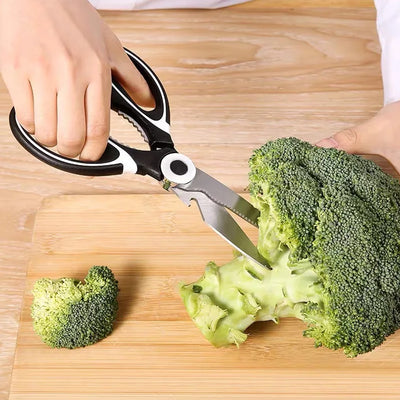 3-in-1 Kitchen Scissors with Bottle Opener & Magnetic Sheath