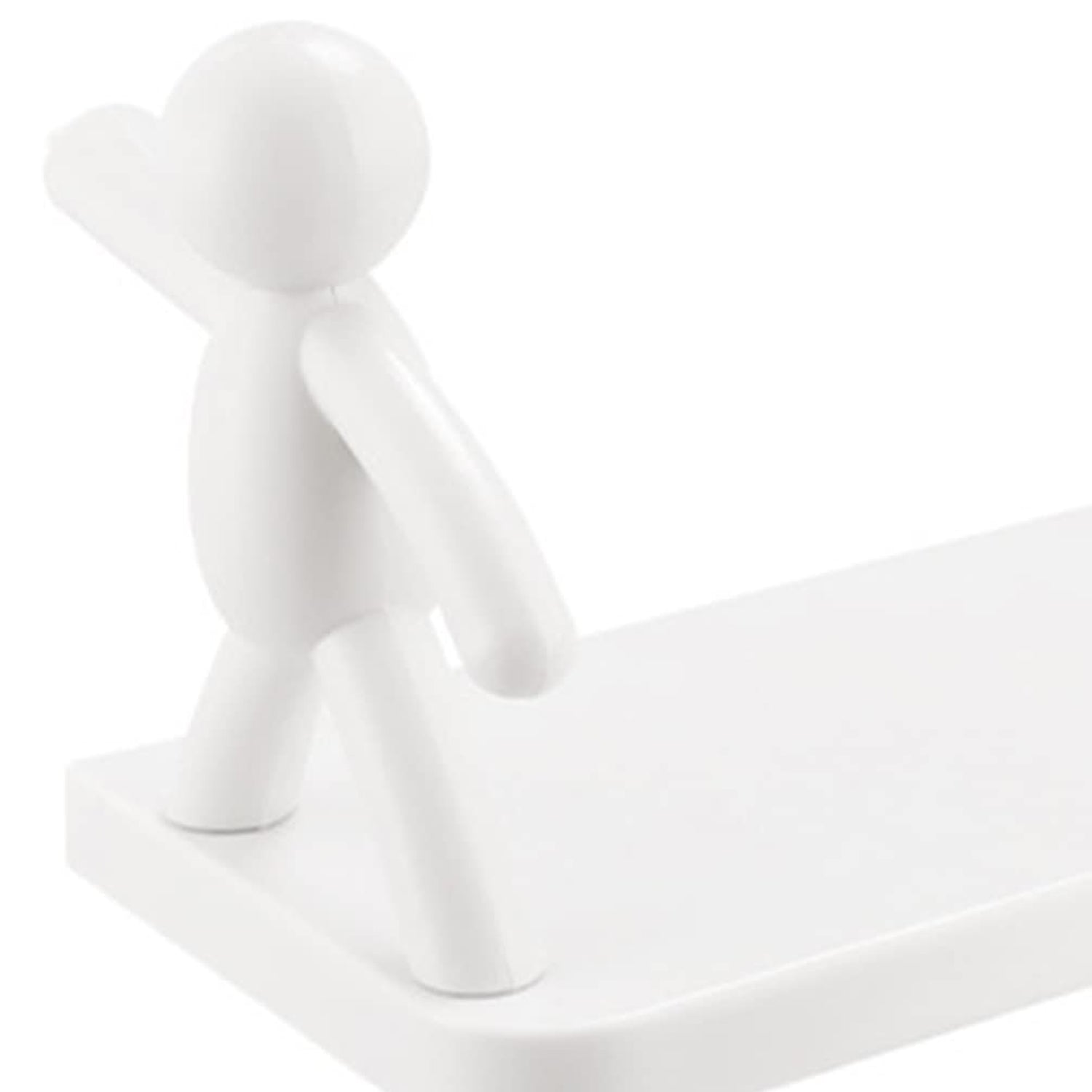 Self Adhesive Cute Floating Shelves Wall Shelf  Wall Mounted Organizer - Human Figurine  Brown Box - LootFaat