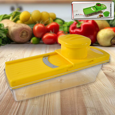 Big Multipurpose Vegetable And Fruit Slicer (Yellow  1 Pc)