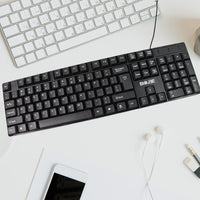 Wired Usb Keyboard 104 Keys (1 Pc) - LootFaat