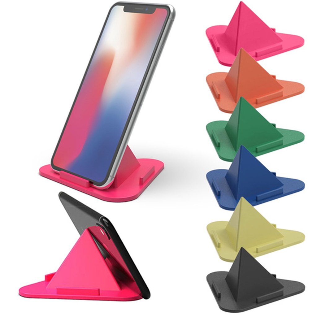 Universal Portable Three-sided Pyramid Shape Mobile Holder Stand - LootFaat