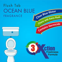 Toilet Cleaner Flush Tab Ocean Blue 100 Gram - LootFaat