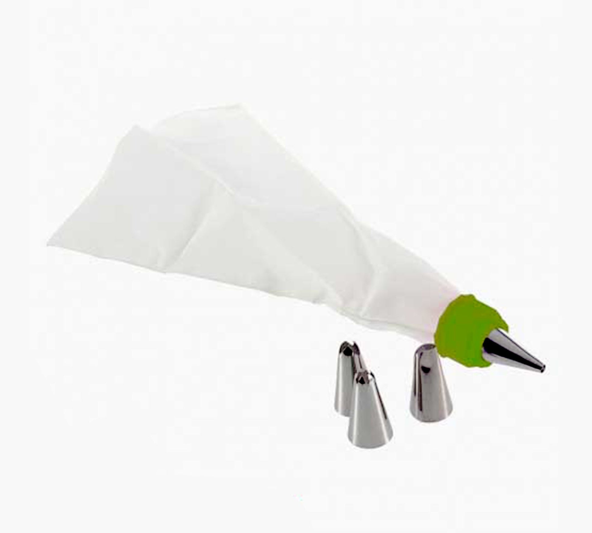 Cake Decorating Nozzle With Piping Bag Stainless Steel Piping Cream Frosting Nozzles - LootFaat