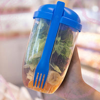 Fruit And Vegetable Salad Cups Easy Clean Salad Mixing Cup For Business People For Business Travel (1pc) - LootFaat