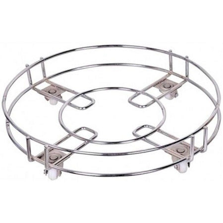 Stainless Steel Gas Cylinder Trolley With Wheels Lpg Cylinder Roller Stand Movable Trolley - LootFaat