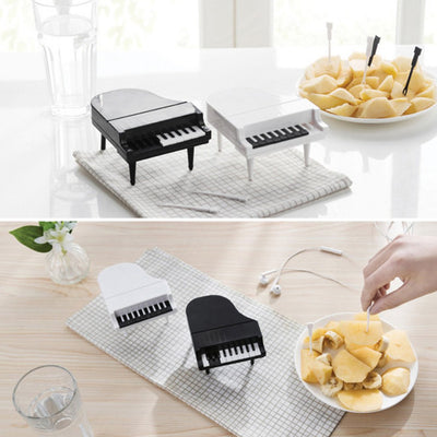 10pcslot Creative Piano Fruit Forks Set Food Sticks For Dessert Fruit Snack Picking Kitchen Dining Tools (10 Pc Set) - second image