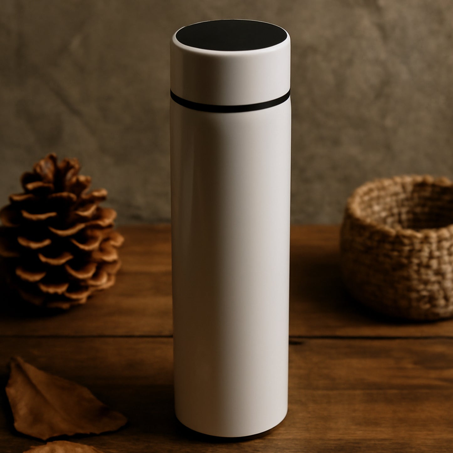White Vacuum Insulated Water Bottle (1 Pc  500ml)