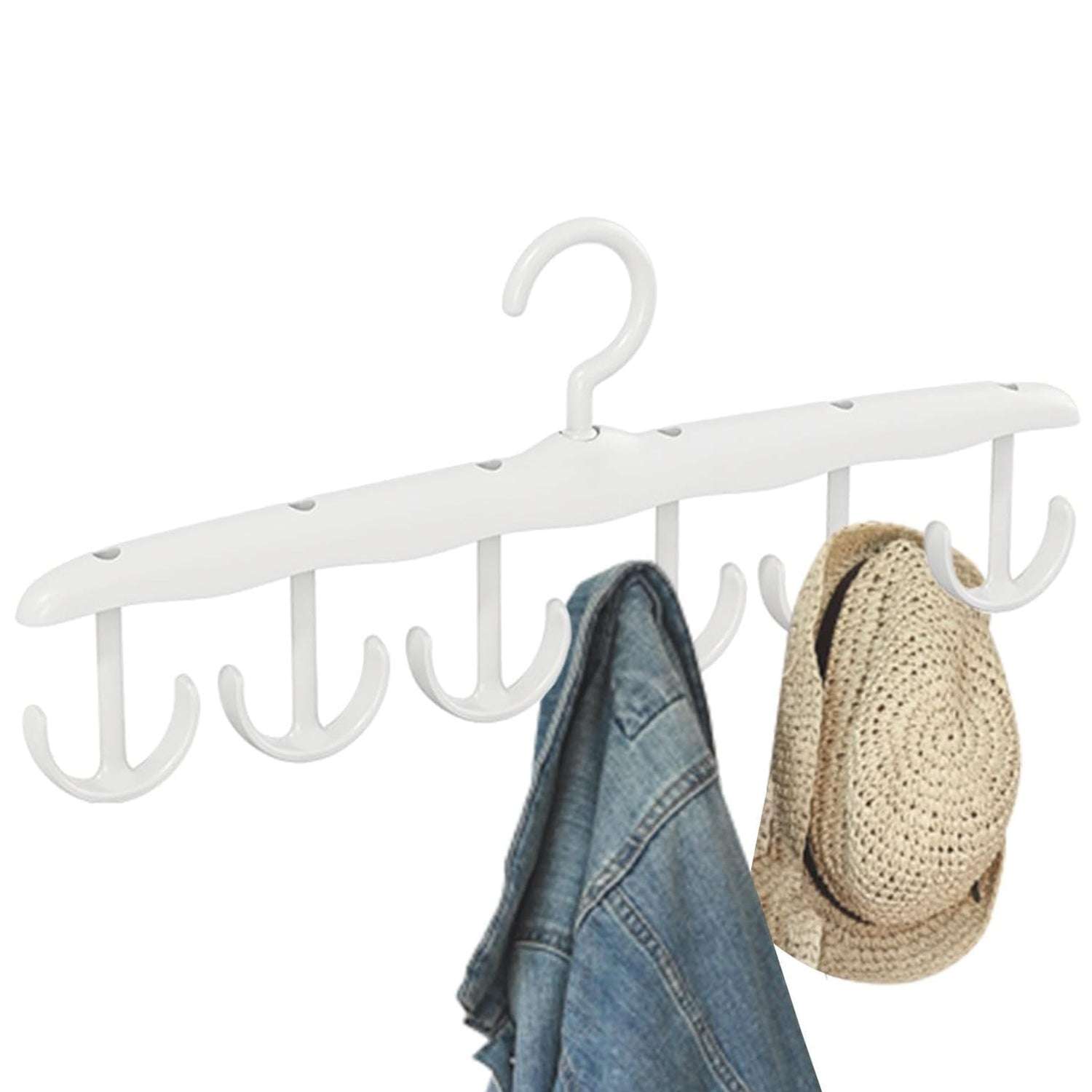 Tank Top Hanger 12-hook Space Saving Hanger Capacity Rotatable Wood Space Saving Hanger Closet Organizers And Storage For Dorm  Apartment For Tank Top - LootFaat