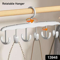 Tank Top Hanger 12-hook Space Saving Hanger Capacity Rotatable Wood Space Saving Hanger Closet Organizers And Storage For Dorm  Apartment For Tank Top - LootFaat