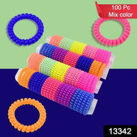 Telephone Wire Hair Bands Pack Of 100 Pcs - LootFaat