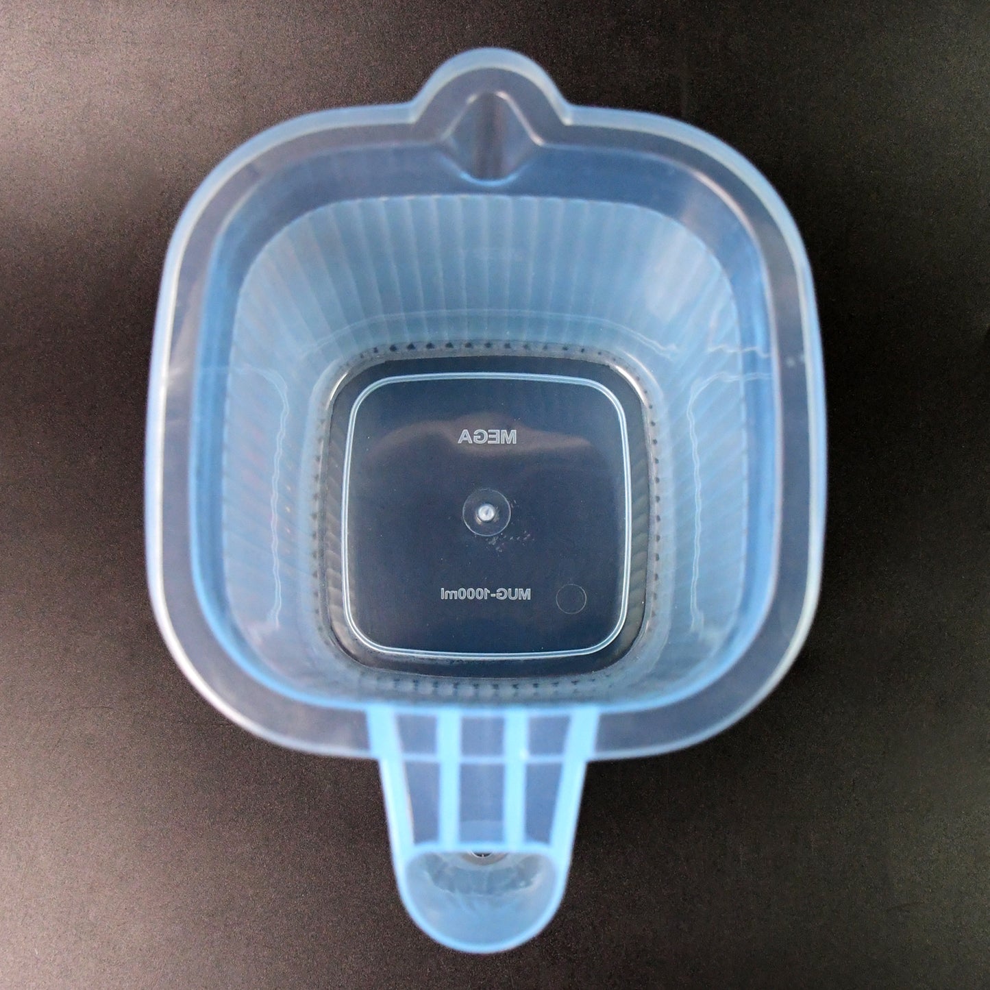 Plastic Transparent Bathroom Water Mug (4 Pc  Mix Colour  1000 Ml)