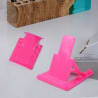 Adjustable Foldable Plastic Mobile Phone Stand Holder (1 Pc)