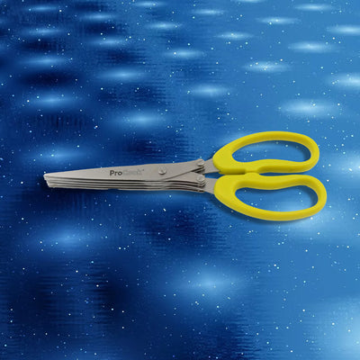 Multifunction Vegetable Stainless Steel Herbs Scissor With 5 Blades (1 Pc) - second image