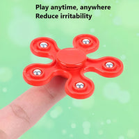 children’s toothbrush and spinner toy set
