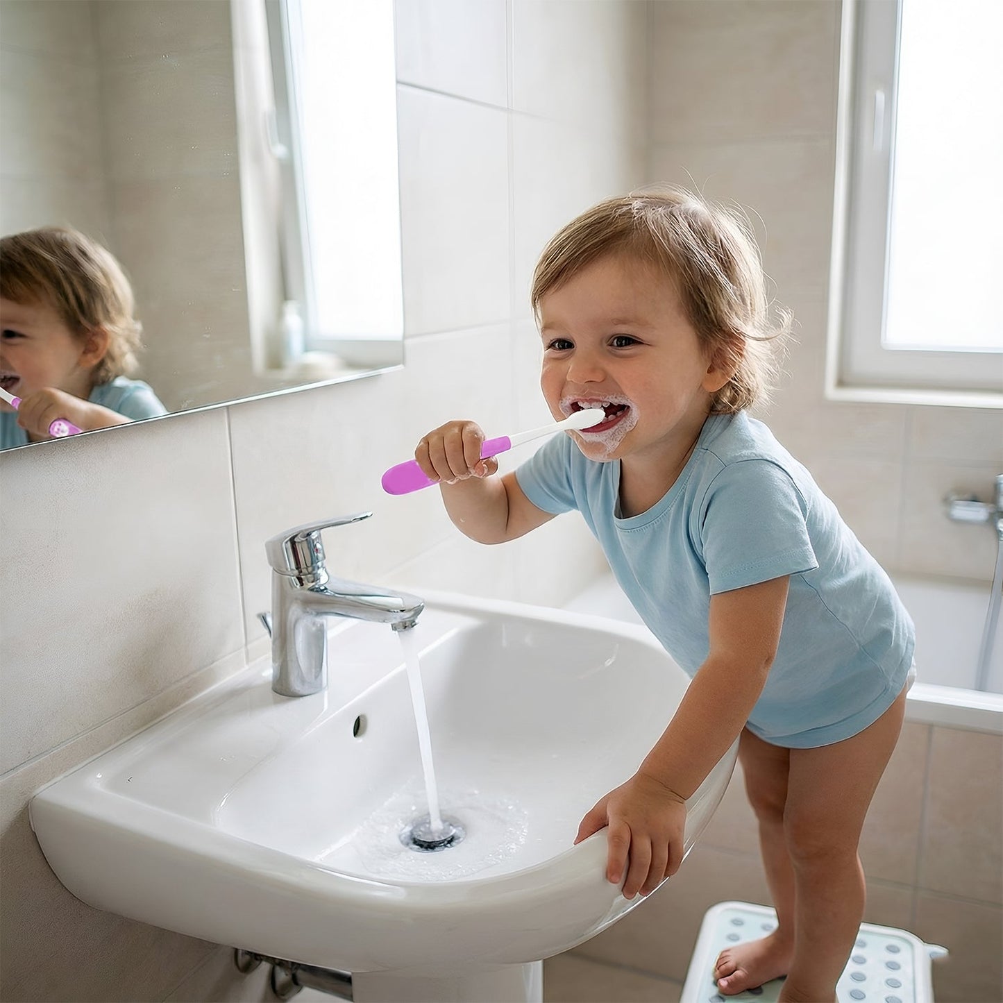 Portable Kids Toothbrush and Bike Toy Set Baby - Premium Quality - Best Quality & Value