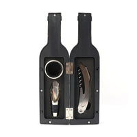 Premium Wine Bottle Shape Bar Accessory Gift Set