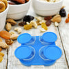 Airtight Container Jar 4 Pc Set With Stylish Tray For Kitchen Unbreakable Jar Set For Multipurpose Storage ( Mukhwas Dani )