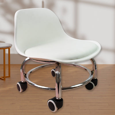 Rolling Stool with Wheels - Low Round Pedicure Stool - second image