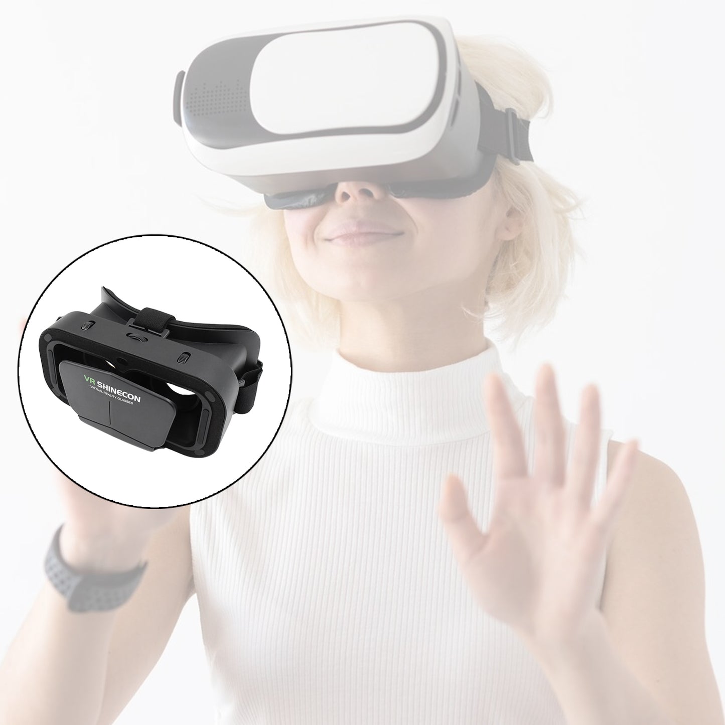 VR Headset for iPhone & Android - 3D Virtual Reality Goggles
