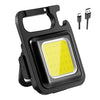 Rechargeable Keychain Mini Flashlight With 4 Light Modesultralight Portable Pocket Light With Folding Bracket Bottle Opener And Magnet Base For Camping Walking