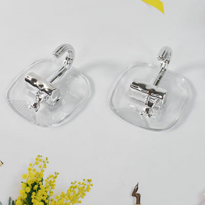 Large Plastic Self Adhesive Wall Hooks (2 Pc) - second image