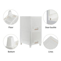 Multipurpose Storage Cabinet Storage Solutions Plastic Drawers  Multi Layer Wardrobe Storage Drawers  Foldable Multipurpose Drawer Units For Kitchen Bathroom Bedroom Cloth (2 Layer)