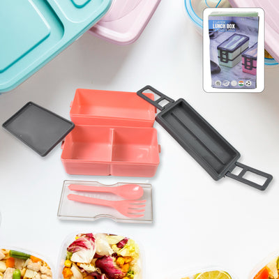 3-Layer Leakproof Lunch Box with 3 Compartments for Office & Kids - second image