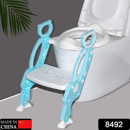 2 In 1 Potty Training Toilet Seat With Step Stool Ladder For Boy And Girl Baby Toddler Kid Childrens Toilet Training Seat Chair With Soft Padded Seat And Sturdy Non-slip Wide Step Make Potty Easier For Your Kids (Multi-color) - LootFaat