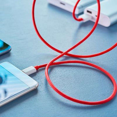 Type-C Dash Charging USB Cable - Fast Charge & Data Transfer (1 Meter, Red)