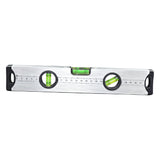 Aluminum alloy magnetic level ruler, 28 cm.