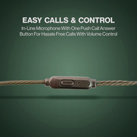 Premium Wired Earphones With Mic - (1 Pc)