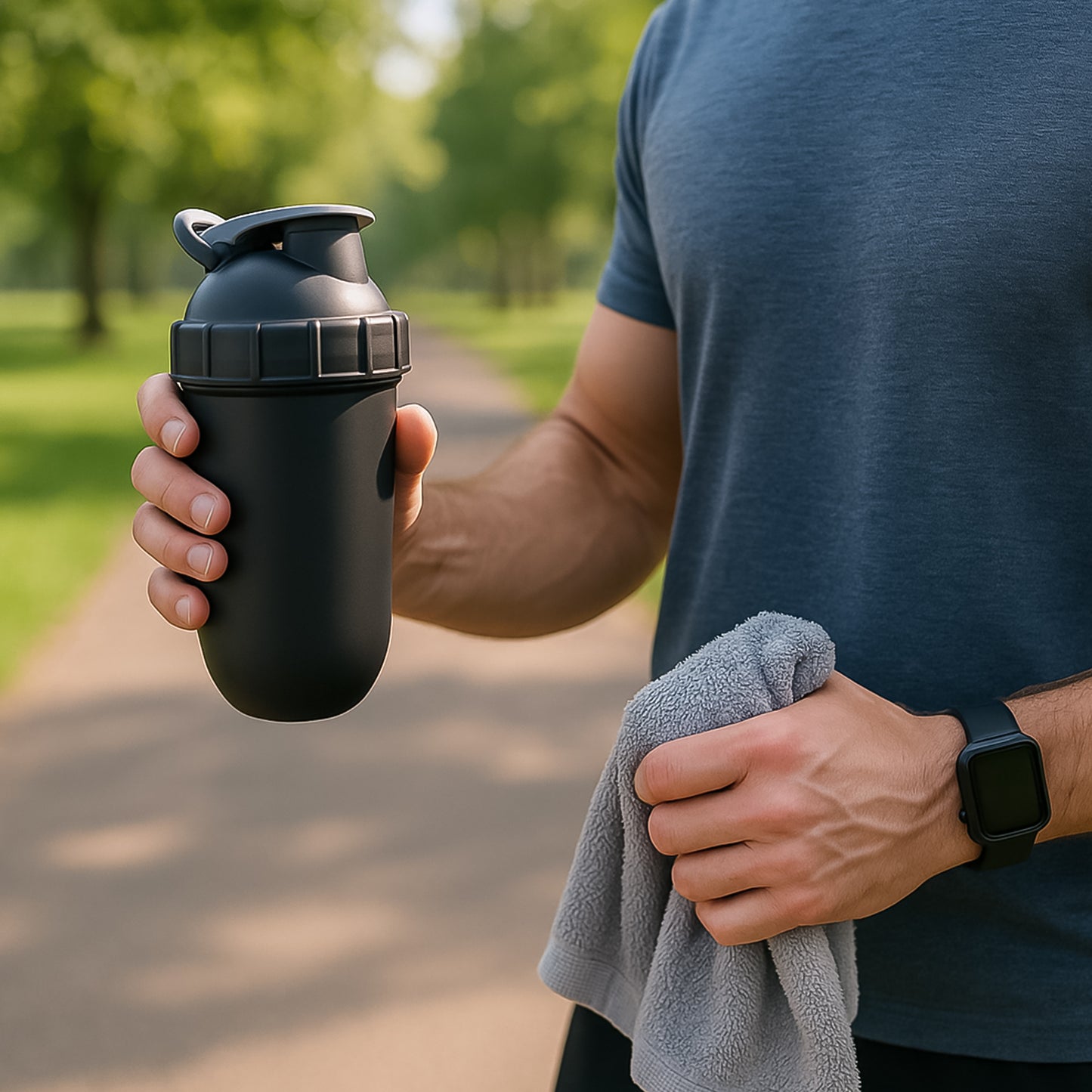 800ml Gym Shaker Bottle for Protein Shakes