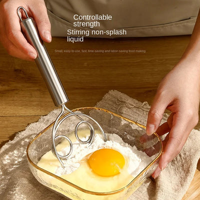 5484 Dough Whisk Premium Stainless Steel Dutch Whisk Dough Hand Mixer Artisan Blender For Egg Bread Cake Pastry Pizza Dough - Perfect Baking Tools Whisking Tirring Kitchen Tools (1 Pc) - second image