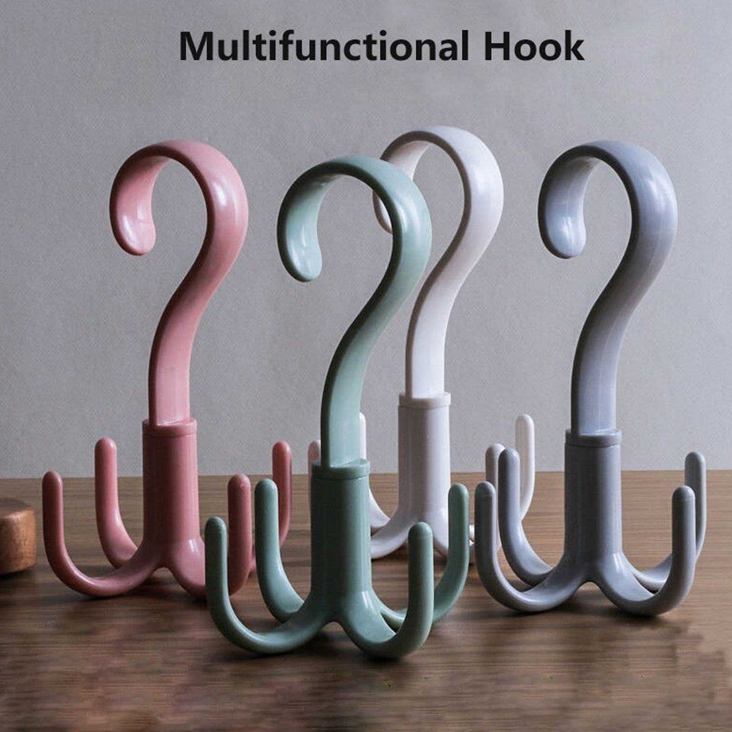 4-claw Multi-function 360 Degree Rotatable Purse Rack Handbag Hanger Hook - LootFaat