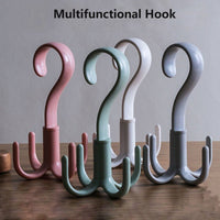 4-claw Multi-function 360 Degree Rotatable Purse Rack Handbag Hanger Hook - LootFaat