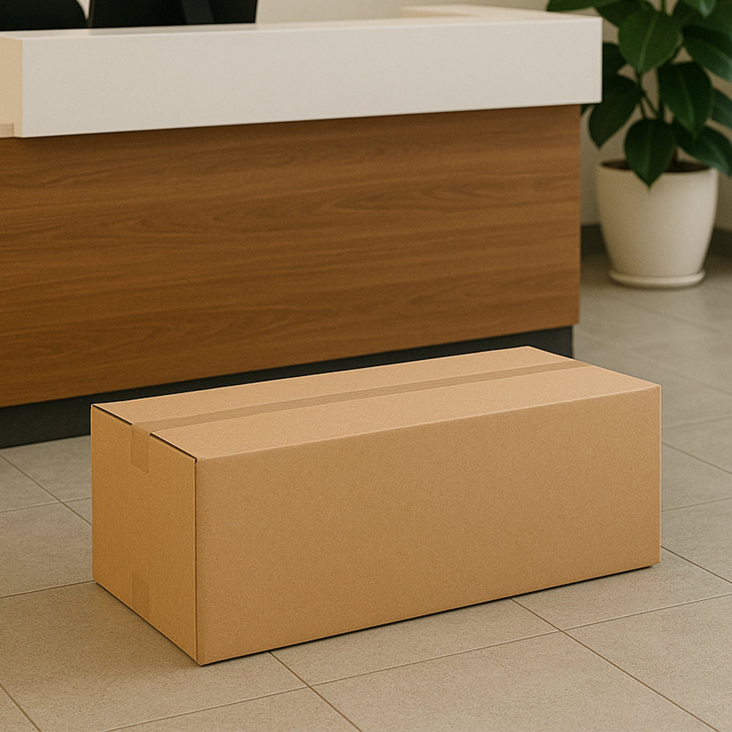 Heavy-duty Brown Box For Product Packing (17x51x26 Cm  1 Pc)