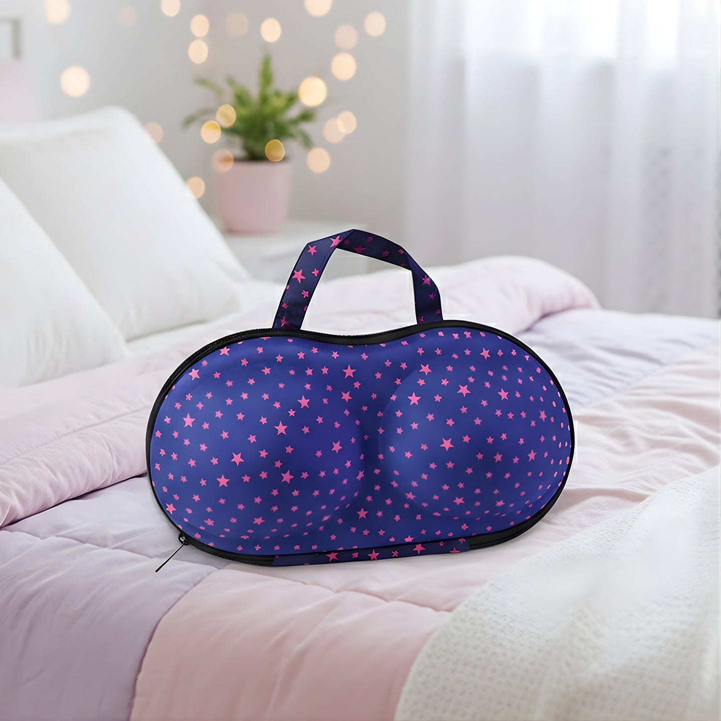 Premium Hard-shell Bra  Lingerie Storage Travel Case (1 Pc)