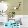 Plastic Bathroom Accessories Set 6 Pcs Bath Set Bathroom Bucket With Dustbin Mug Stool Soap Casetub