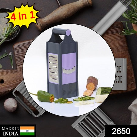 4 In 1 Plastic Vegetable And Fruit Grater And Slicer For Kitchen - LootFaat