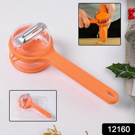 Stainless Steel Peeler With Container (1 Pc) - LootFaat