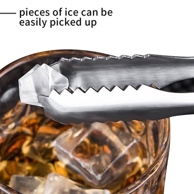 Stainless Steel Tong For Lifting Ice Cubes Sugar Cubes  Serving Tongs (13 Cm  1 Pc) - second image