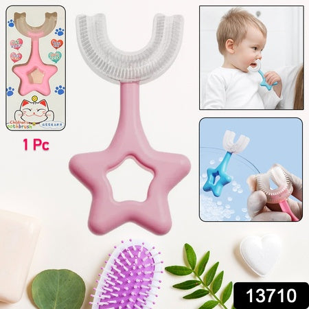 Star  U-shape Silicone Manual Toothbrush (1 Pc) - LootFaat