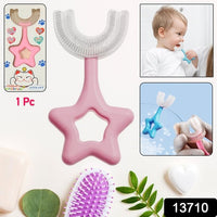 Star  U-shape Silicone Manual Toothbrush (1 Pc) - LootFaat
